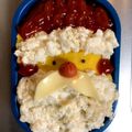 ＊あゆんた＊'s cooksnap of when they made クリスマス弁当✩サンタさんオムライス.