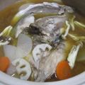 ジョングレ's cooksnap of when they made 漁師飯❔ハマチ(ブリ)のアラの味噌鍋☺⛄.