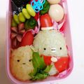 おやまめさん's cooksnap of when they made すみっコぐらしXmasキャラ弁ぺんぎん？.