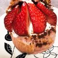 ひーちゃん食堂's cooksnap of when they made いちごとシュークリームの正しい食べ方♪.