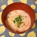 ららこーら's cooksnap of when they made 残り野菜のビーガン酒粕汁.