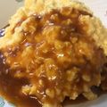 あっぷるてぃー♡'s cooksnap of when they made 手作りデミグラスソースの煮込みハンバーグ.