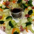 kpえもん♪'s cooksnap of when they made ”食べるXmasリース” 華やかサラダ♪.