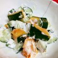 みっくママ's cooksnap of when they made カボチャときゅうりのころころサラダ.