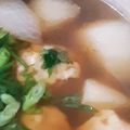 モジャ時々ツルツル's cooksnap of when they made カブと豆腐鶏団子の煮物.