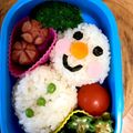 クックU4IFVZ☆'s cooksnap of when they made スノーマン♡Xmasお弁当.