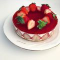 shiho4ever's cooksnap of when they made 濃厚レアチーズケーキ（苺バージョン）.