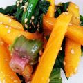 ぬこひめゆき's cooksnap of when they made 柿とほうれん草の胡麻和え♪.