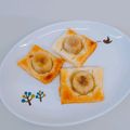 グリーン茶's cooksnap of when they made トースターで簡単　ひとくちバナナパイ.