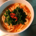 ☆ももマカロン☆'s cooksnap of when they made あっさり梅と卵のうどん.