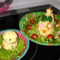 こぴパン's cooksnap of when they made クリスマス☆ツリー＆雪だるまのサラダ☆.