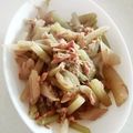 cacotan's cooksnap of when they made 5分★缶詰利用【フキのシーチキン炒め】.