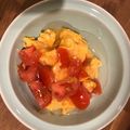 クックHWVS3E☆'s cooksnap of when they made かにかまとトマトの卵炒め　白だしあんかけ.