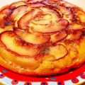 bonbonnier's cooksnap of when they made 炊飯器で簡単♥️薔薇りんごケーキ.