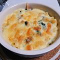 Noel923's cooksnap of when they made ハムとほうれん草のマカロニグラタン.