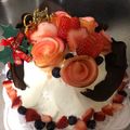 ぴかっちょん's cooksnap of when they made ラブリー♪クリスマスケーキ.
