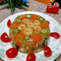 ＊HaruFuJi＊'s cooksnap of when they made 【クリスマスに】テリーヌ風チキンサラダ.