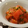mybinue's cooksnap of when they made マグロと葱のラー油コチュジャン和え.