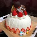 lulla0113's cooksnap of when they made 二人用クリスマスケーキ★苺ムースケーキ.