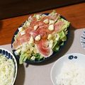 ちゃもちゃっちゃ's cooksnap of when they made 手作りドレッシングの生ハムオニオンサラダ.