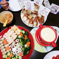 さるぱんだ's cooksnap of when they made チーズフォンデュの具材選択彩り風.