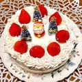 にきけん's cooksnap of when they made 我が家のクリスマスケーキ.