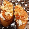 murasakii's cooksnap of when they made サーモンとクリームチーズのブルスケッタ.