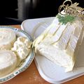 青鈍色の菓子's cooksnap of when they made クリスマスケーキに白いブッシュドノエル.