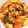 SHⅰ's cooksnap of when they made チキンのトマト煮込み.