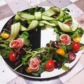 桜★葵's cooksnap of when they made 簡単おもてなし♪クリスマスリースサラダ☆.