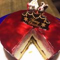 かぶとくん's cooksnap of when they made 赤いベリーチーズムース＊クリスマス.
