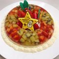 豆カレー's cooksnap of when they made クリスマス☆彡カラフルレアチーズケーキ.