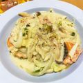 ねばねば星人's cooksnap of when they made 美味しく脂質カット♡鮭の豆乳クリーム煮.
