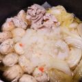 オタキちゃん's cooksnap of when they made 鶏ガラ醤油のみぞれ鍋.