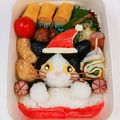 めいめい☆☆☆'s cooksnap of when they made ハチワレ猫★クリスマス弁当♡キャラ弁.