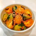 ゆにこーん☆'s cooksnap of when they made 胡瓜とトマトの塩昆布胡麻ラー油和え.