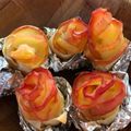 ★ひじりん★'s cooksnap of when they made 可愛い！ 薔薇のひとくちアップルパイ♥✨.