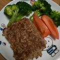 ogyu8786's cooksnap of when they made ミンチ肉そのまま焼き.