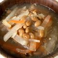 YUKIKI☆'s cooksnap of when they made 生姜がポイント✿大根と納豆のお味噌汁✿.