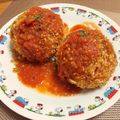 Lizzieeeee's cooksnap of when they made 冷や飯活用♡揚げない簡単ライスコロッケ.