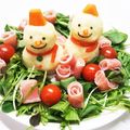 えリﾋﾟｮﾝ★'s cooksnap of when they made クリスマス★雪だるまサラダ.