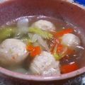 クック6DDPP8☆'s cooksnap of when they made ＊簡単！やわらか鶏団子と春雨のスープ＊.