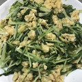 たぬっこランド's cooksnap of when they made 水菜のふんわり卵炒め.