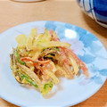 ヒソカ★ナニカ's cooksnap of when they made さつまいもとハム☆とネギのかき揚げ♪.