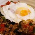 neko＊and…'s cooksnap of when they made 豚ひき肉のパプリカピーマン丼.