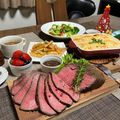 クック4O5T86☆'s cooksnap of when they made 簡単ローストビーフは炊飯器でこそ完成する.