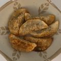 チェリチョコ's cooksnap of when they made 餃子の皮で作るインドサモサ.