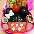 のぶとまと's cooksnap of when they made 【キャラ弁✿ミッキー&ミニー】.