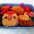 三人の天使ママ☆'s cooksnap of when they made のせるだけ簡単♡サンタ弁当.