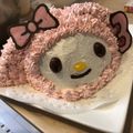 ☆＊luce＊☆'s cooksnap of when they made マイメロ♥♥♥立体キャラケーキ.